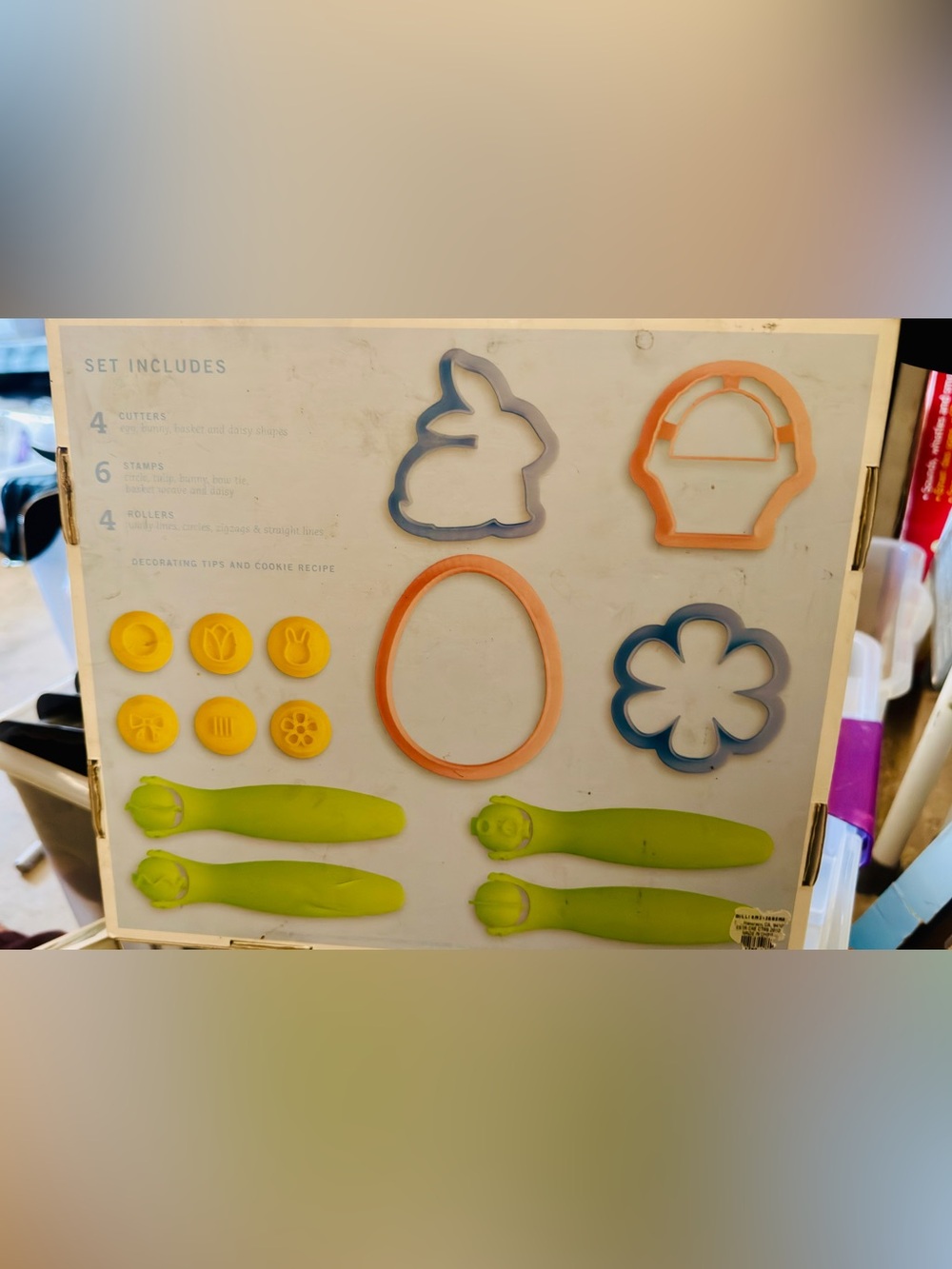 Easter Cookie Cutter and Stamp Set - Multicolor